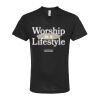 Unisex Poly-Rich V-Neck T-Shirt Thumbnail
