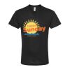 Unisex Poly-Rich V-Neck T-Shirt Thumbnail
