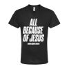 Unisex Poly-Rich V-Neck T-Shirt Thumbnail