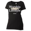 Women's Poly-Rich Scoop Neck T-Shirt Thumbnail