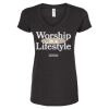 Women's Poly-Rich V-Neck T-Shirt Thumbnail
