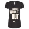 Women's Poly-Rich V-Neck T-Shirt Thumbnail
