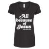 Women's Poly-Rich V-Neck T-Shirt Thumbnail